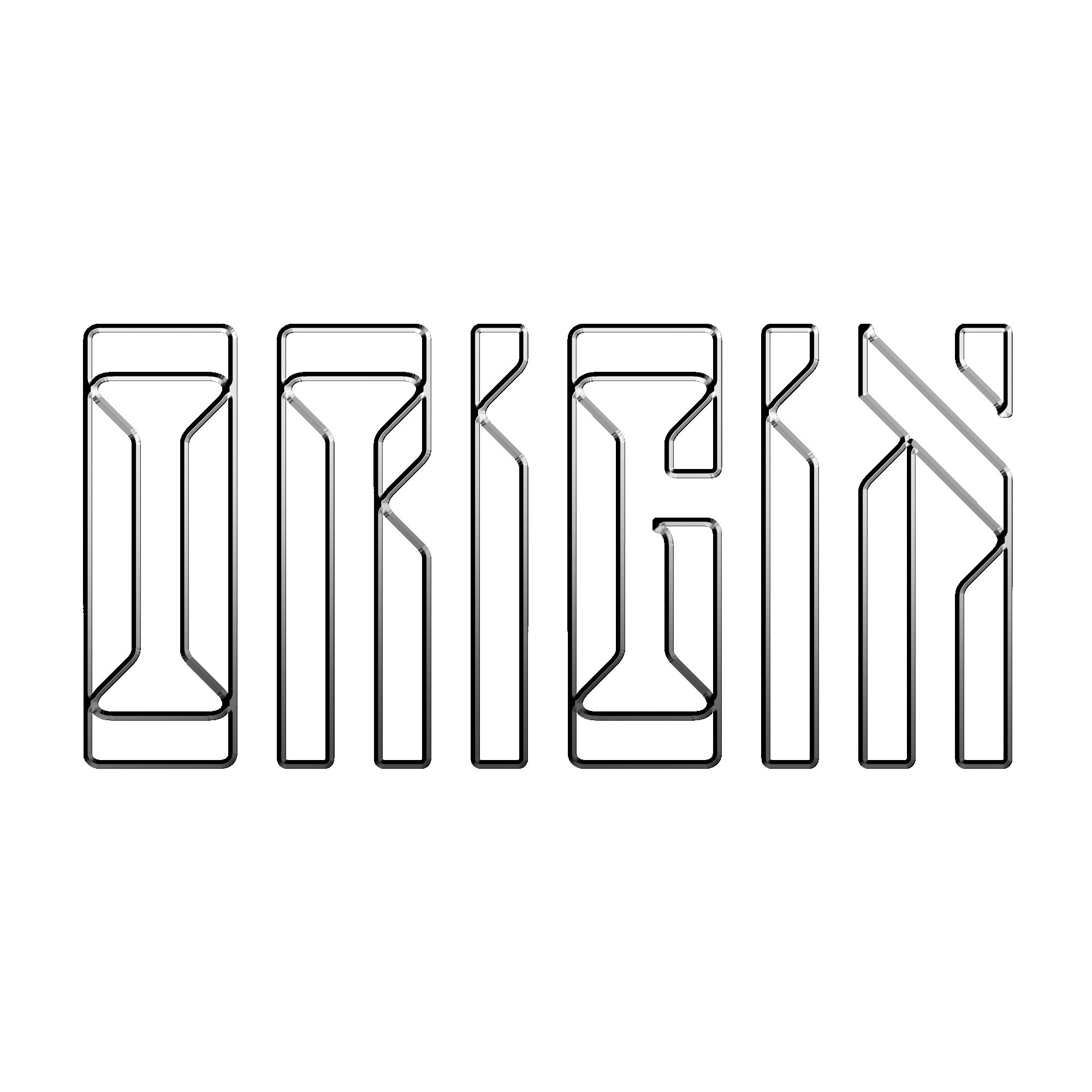 OVERWERK → "ORIGIN" Typeface